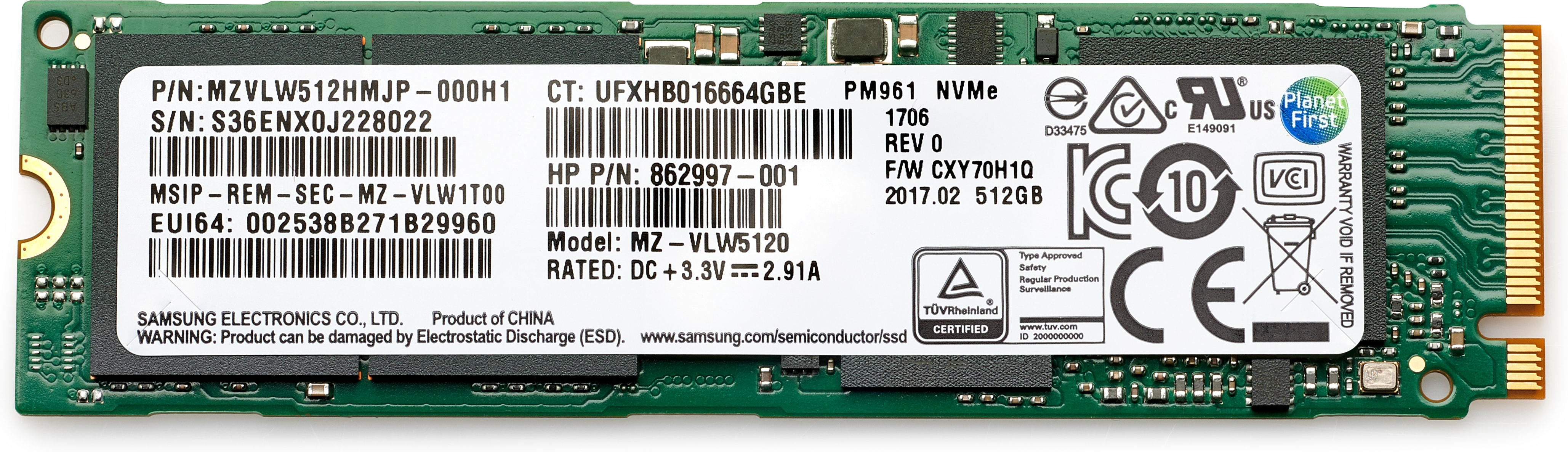 HP HP 1TB PCIe NVME TLC SSD