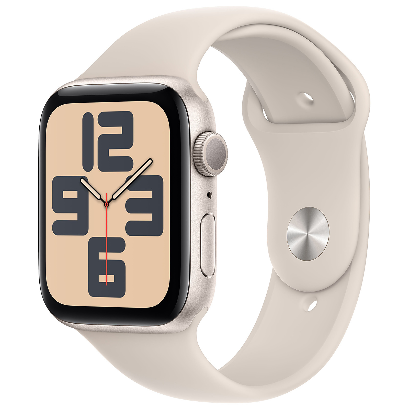 APPLE Watch SE GPS (2023) Starlight Aluminium Bracelet Sport Band Starlight 44 mm
