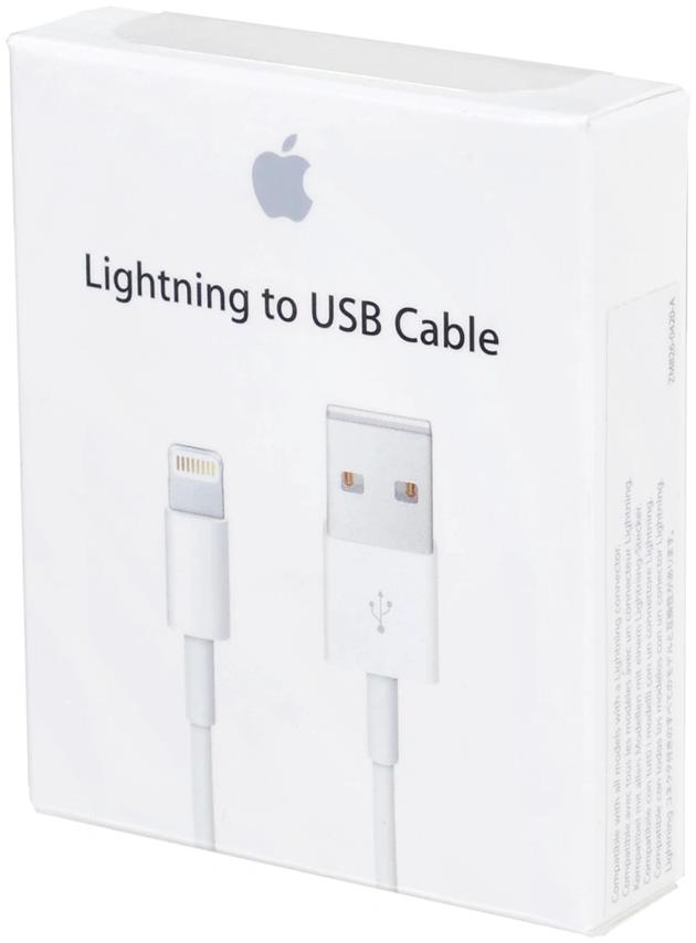 APPLE Modèle du produit : Câble Lightning blanc chargeur iPhone 1m