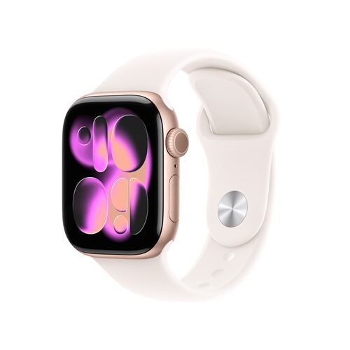 APPLE Watch Series 11 GPS + Cellular 42 mm Aluminium Or rose Bracelet Sport Rose S/M