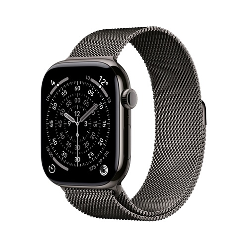 APPLE Watch Series 11 GPS + Cellular 46 mm Titane Ardoise Bracelet Milanais M/L