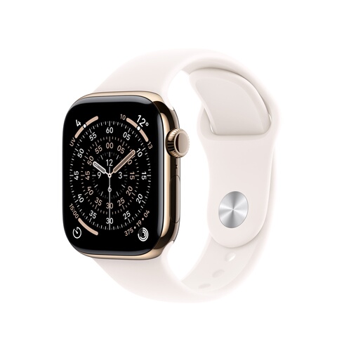 APPLE Watch Series 11 GPS + Cellular 46 mm Titane Or Bracelet Sport Rose S/M