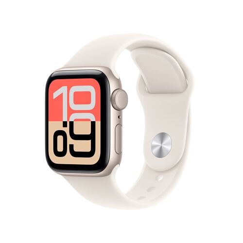 APPLE Watch SE 3 GPS 40 mm Aluminium Lumière Stellaire Bracelet Sport Lumière Stellaire S/M