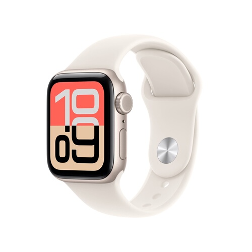 APPLE Watch SE 3 GPS + Cellular 40 mm Aluminium Lumière Stellaire Bracelet Sport Lumière Stellaire M/L