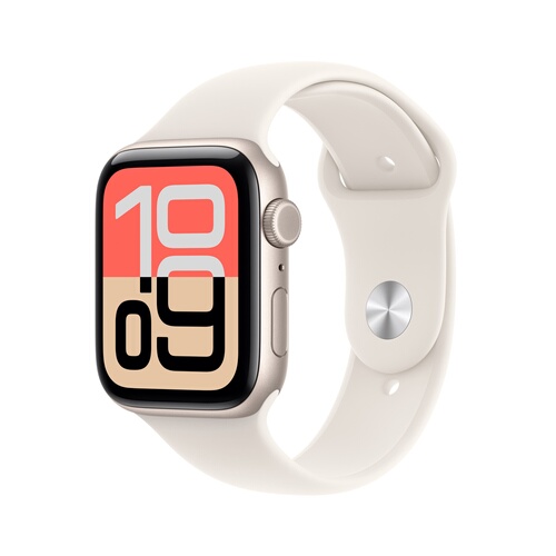 APPLE Watch SE 3 GPS + Cellular 44 mm Aluminium Lumière Stellaire Bracelet Sport Lumière Stellaire M/L