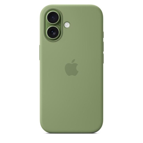 APPLE Silicone Case with MagSafe Vert Ardoise iPhone 17
