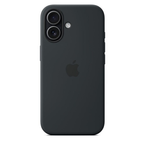 APPLE Silicone Case with MagSafe Noir iPhone 17