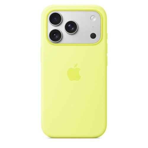 APPLE Silicone Case with MagSafe Jaune Fluo iPhone 17 Pro