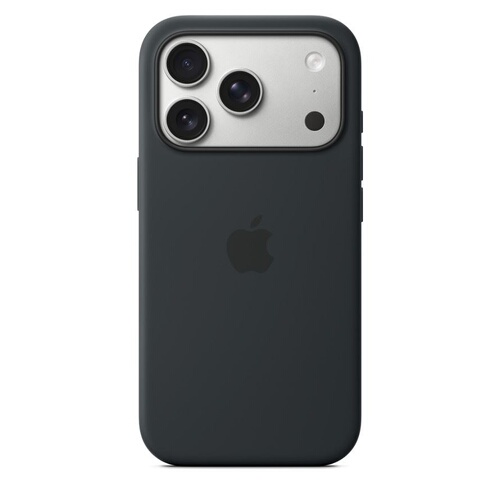 APPLE Silicone Case with MagSafe Noir  iPhone 17 Pro