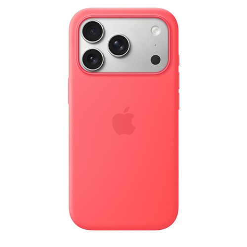 APPLE Silicone Case with MagSafe Rose goyave iPhone 17 Pro