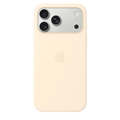APPLE Silicone Case with MagSafe Vanille iPhone 17 Pro Max