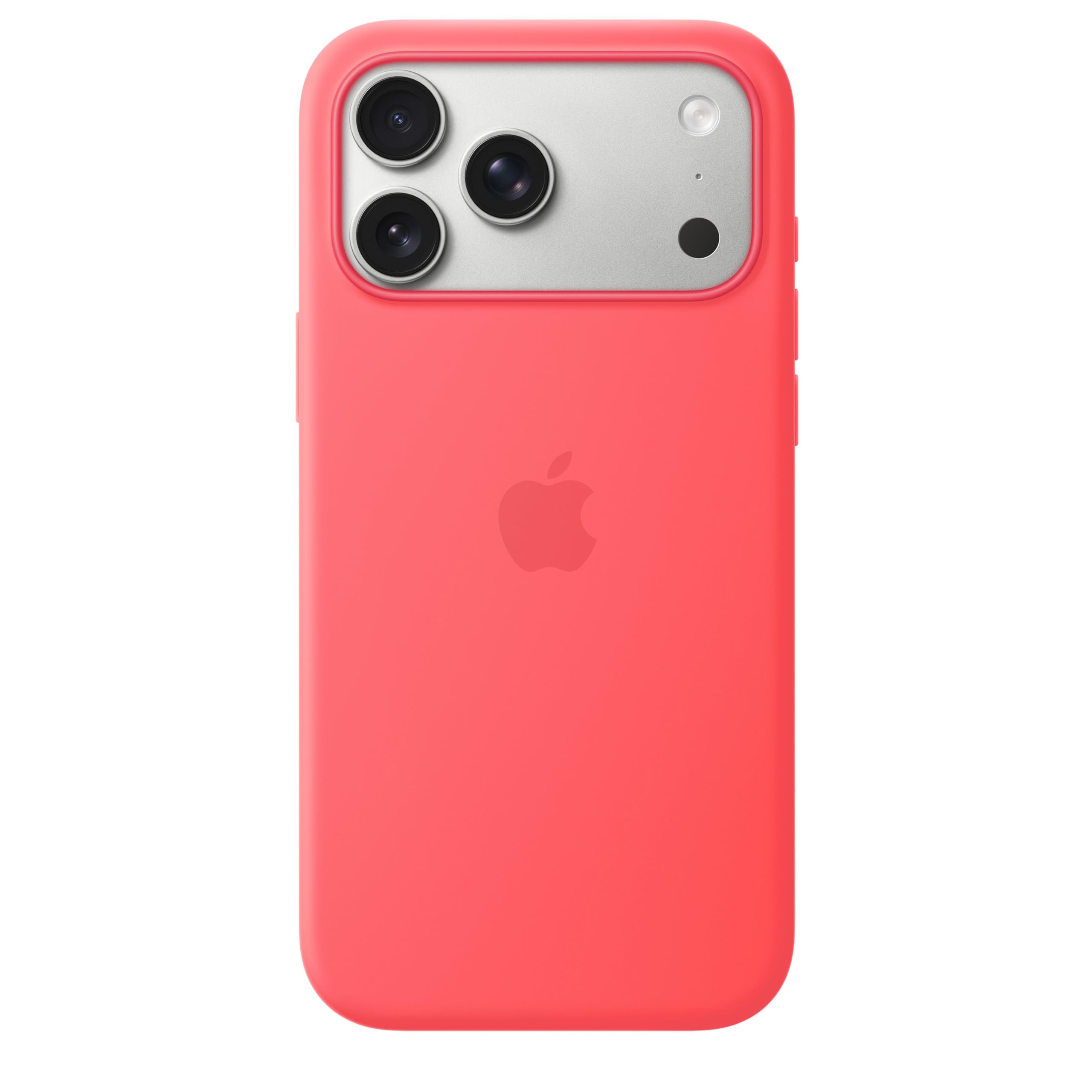 APPLE Silicone Case with MagSafe Rose goyave iPhone 17 Pro Max