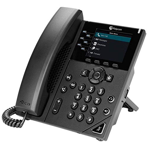 Poly Poly VVX 350 6-Line IP Phone and PoE-enabled