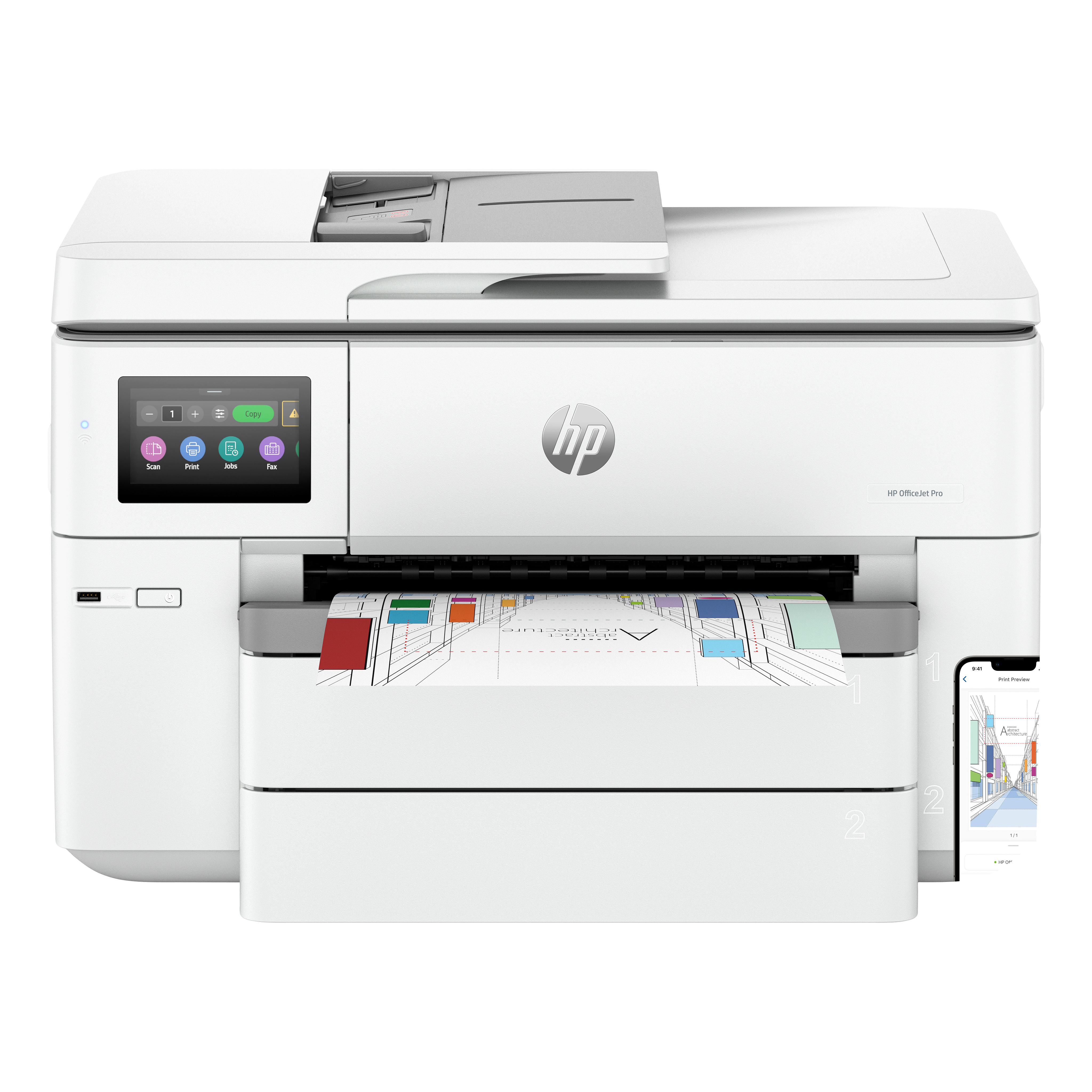 HP Imprimante recto verso multifonction couleur WiFi OfficeJet Pro 9730e