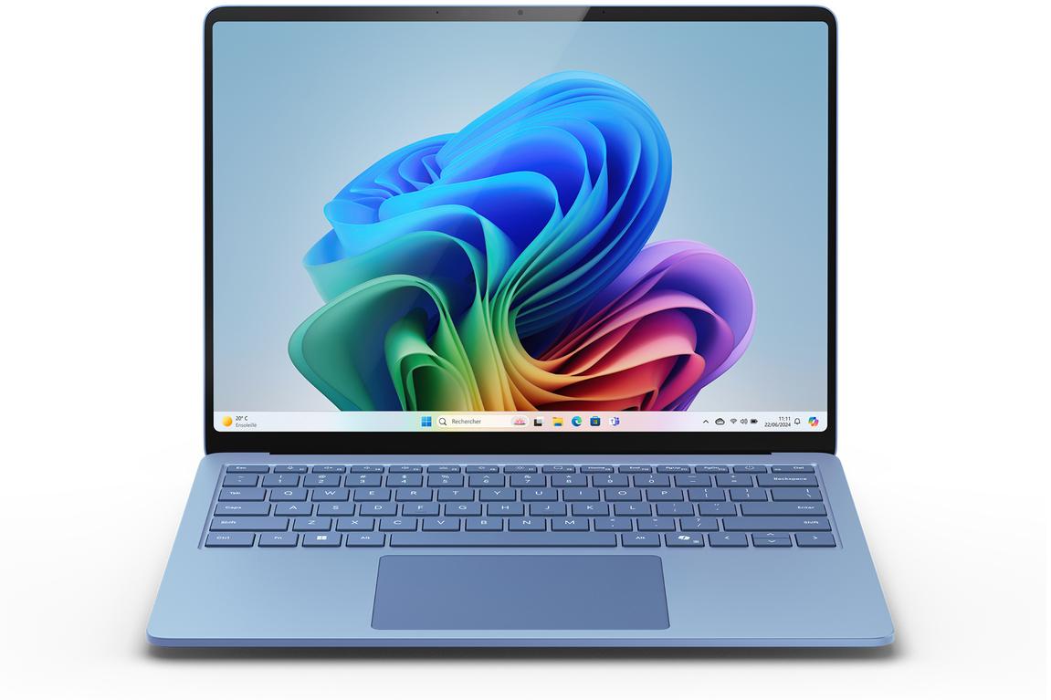 Microsoft Nouvelle Surface Laptop 13'' Qualcomm Snapdragon X Plus 16 Go RAM 512 Go SSD Sapphire ARM Cortex