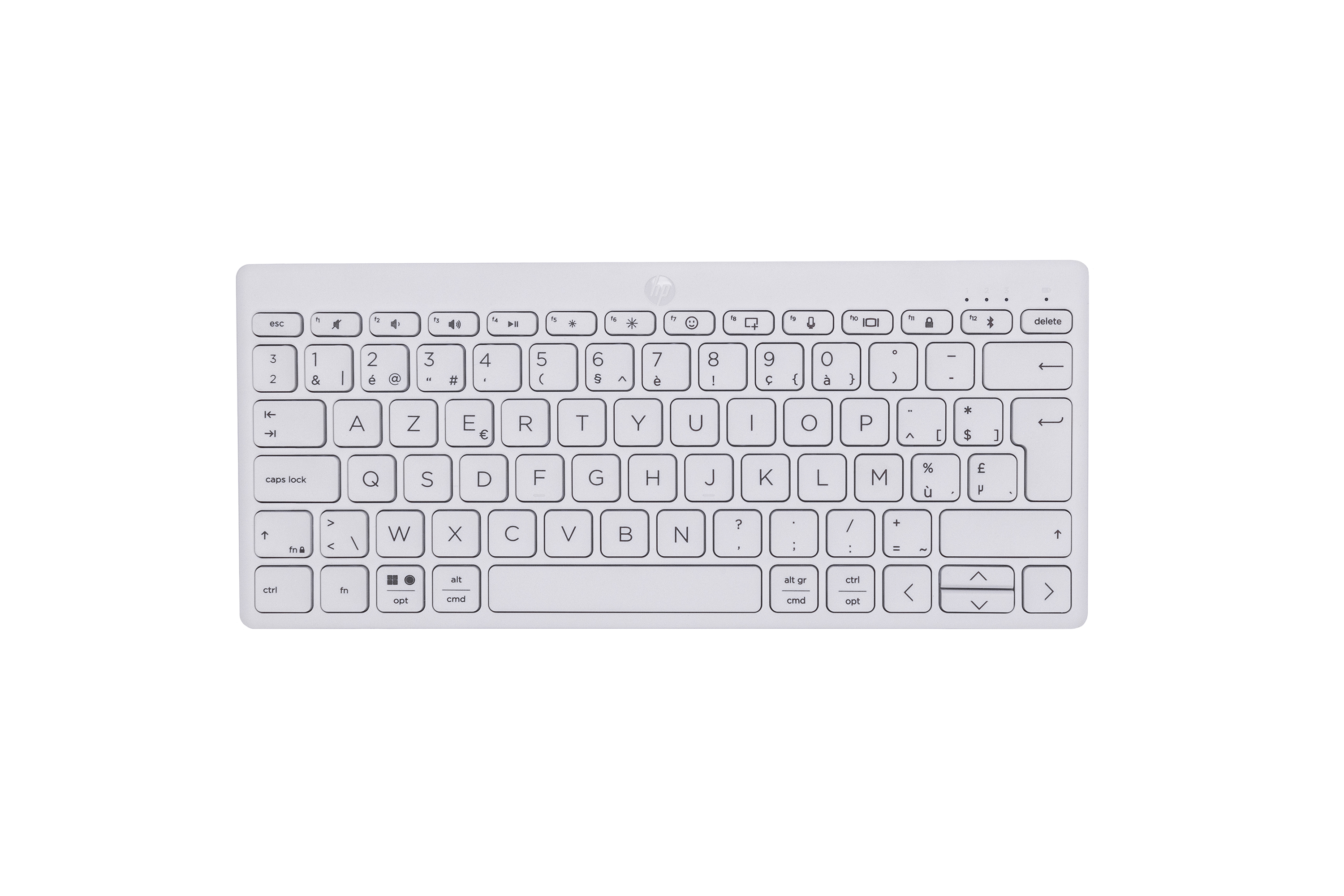 HP HP 350 WHT Compact Multi-Device Keyboard BE AZERTY BE