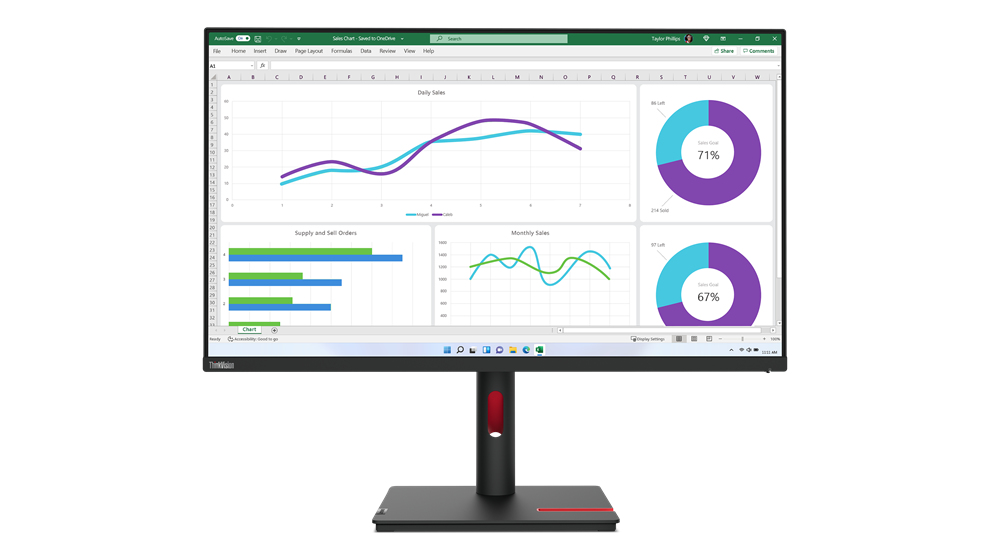 LENOVO ThinkVision T32h-30 31.5p 2560x1440 Monitor 16:9
