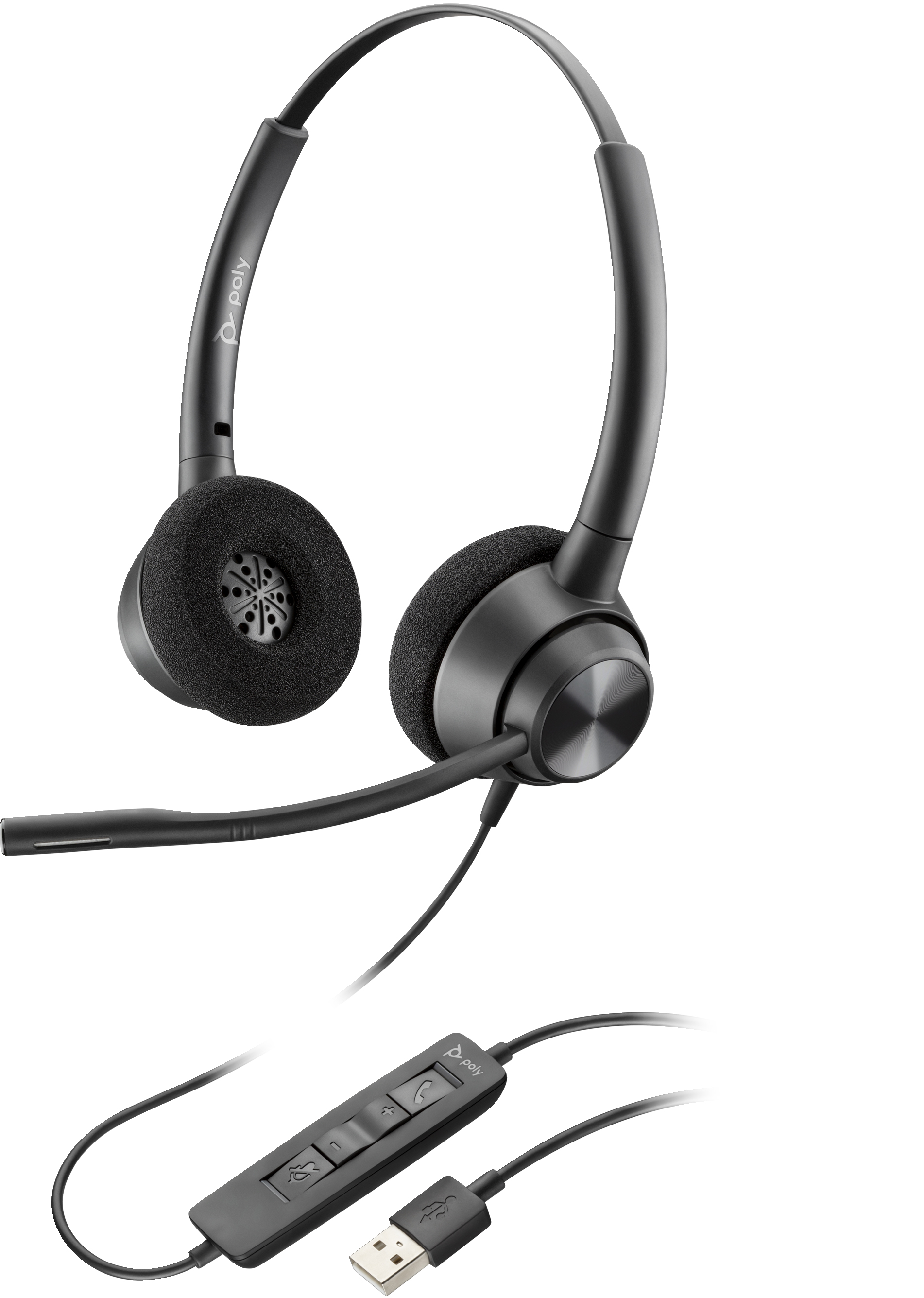 HP Poly EncorePro 310 Monaural USB-A Headset TAA