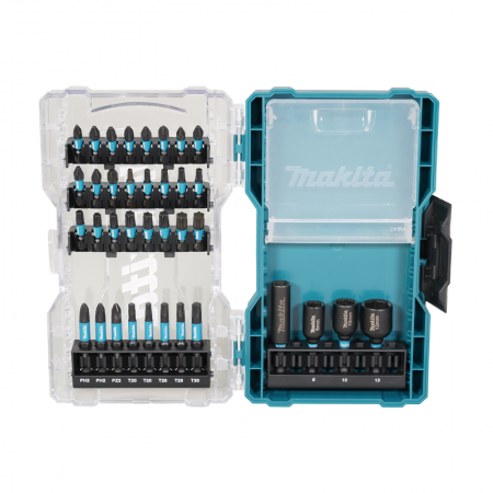 Makita Coffret 32 embouts + 1 porte embout + 3 douilles IMPACT BLACK