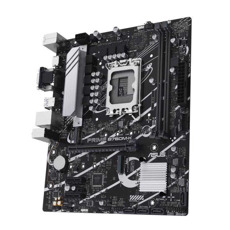 ASUS PRIME B760M-K LGA 1700 2xDDR5 microATX 4xSATA MB 1xHDMI 2.1 1xD-Sub 2xM.2