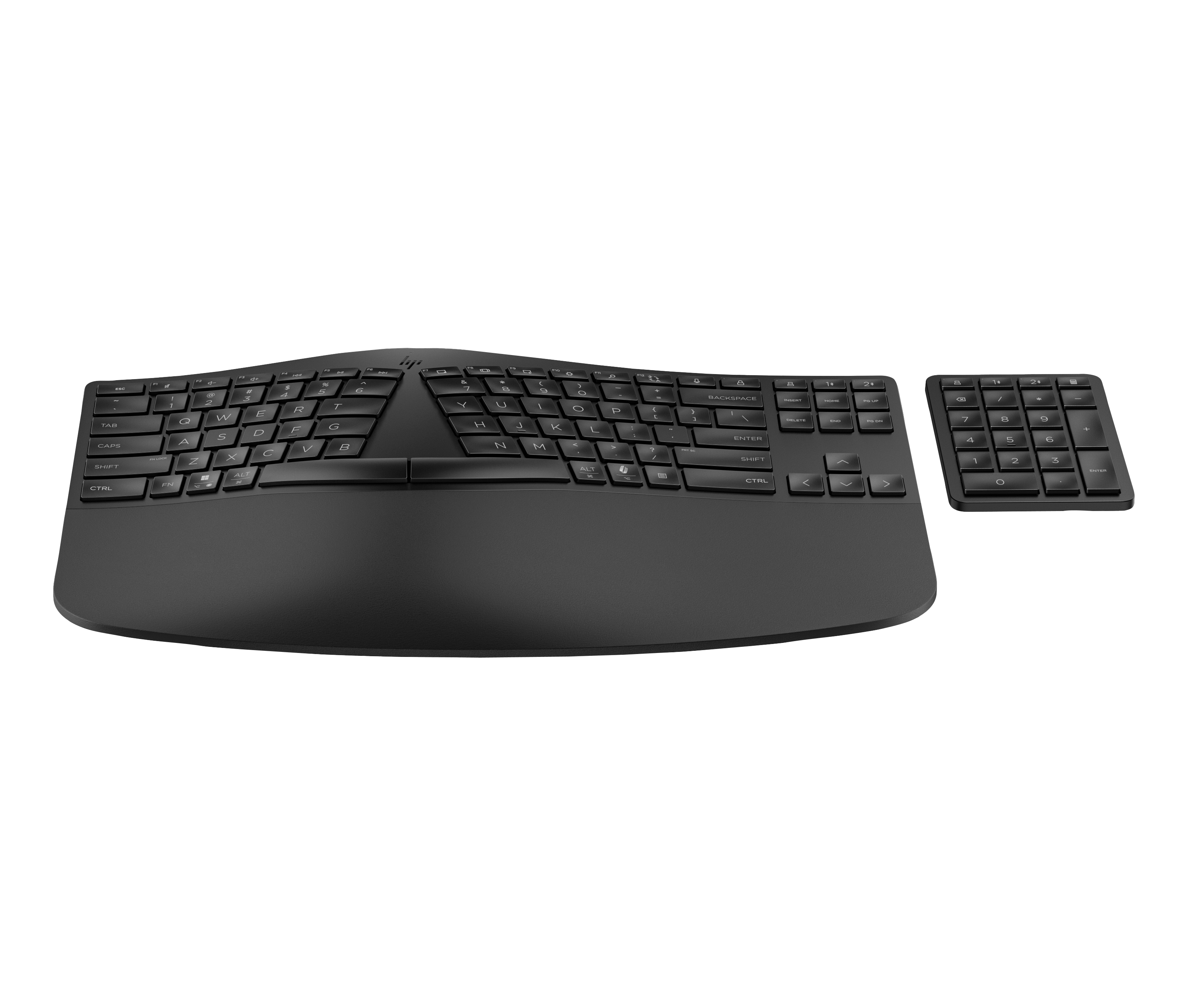 HP Clavier Ergonomique 960 In Wireless Bluetooth, 20 Touches Programmables, Noir