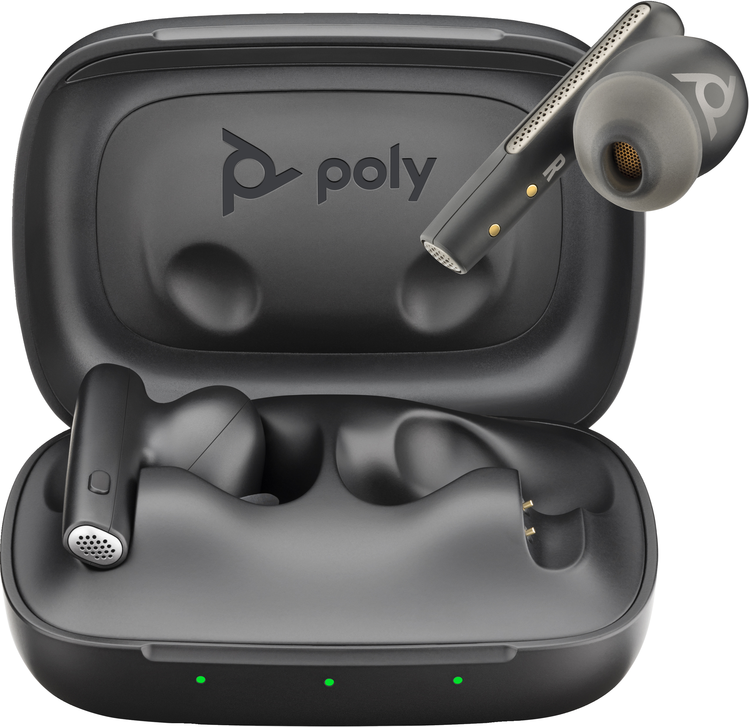 HP HP Poly Voyager Free 60 UC Carbon Black Earbuds +BT700 USB-A Adapter +Basic Charge Case