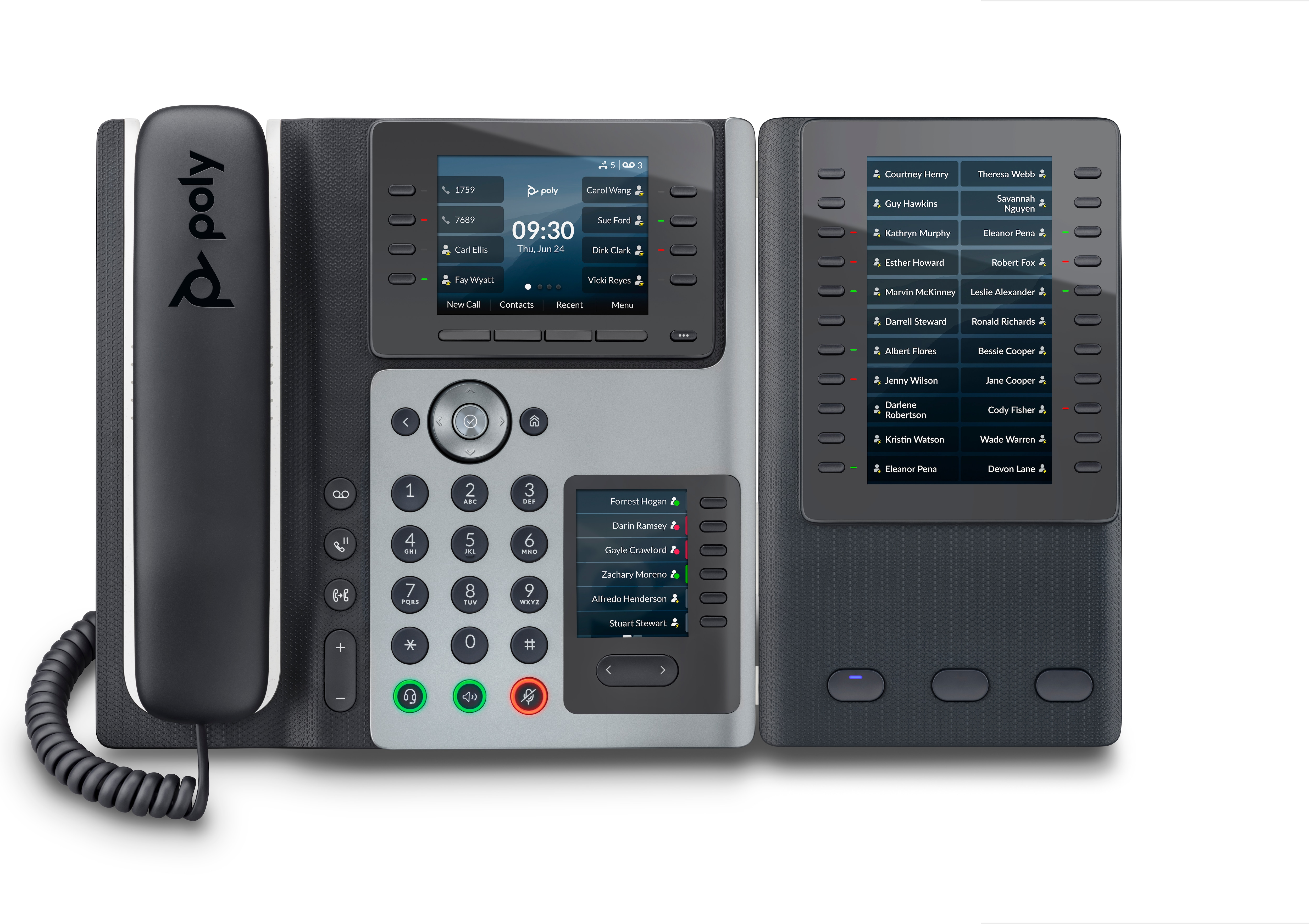 HP POLY Poly Edge E400 IP Phone and PoE-enabled