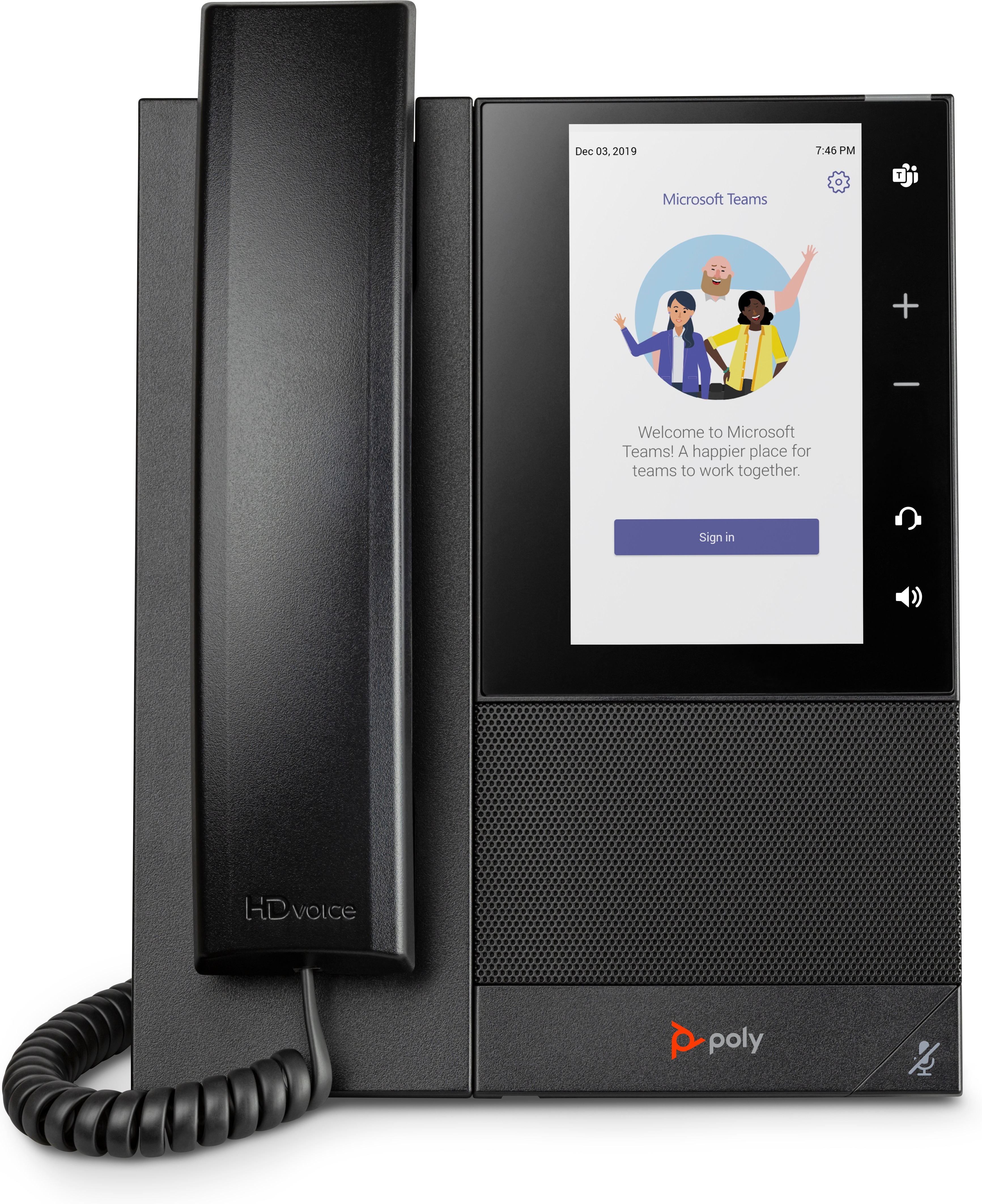 HP POLY Poly CCX 505 Business Media Phone for Microsoft Teams and PoE-enabled