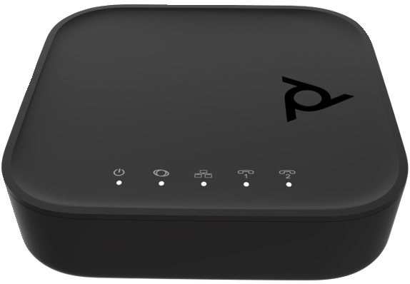 HP POLY Poly ATA 402 2FXS Voice Port VoIP Adapter with Open SIP and Power Supply No