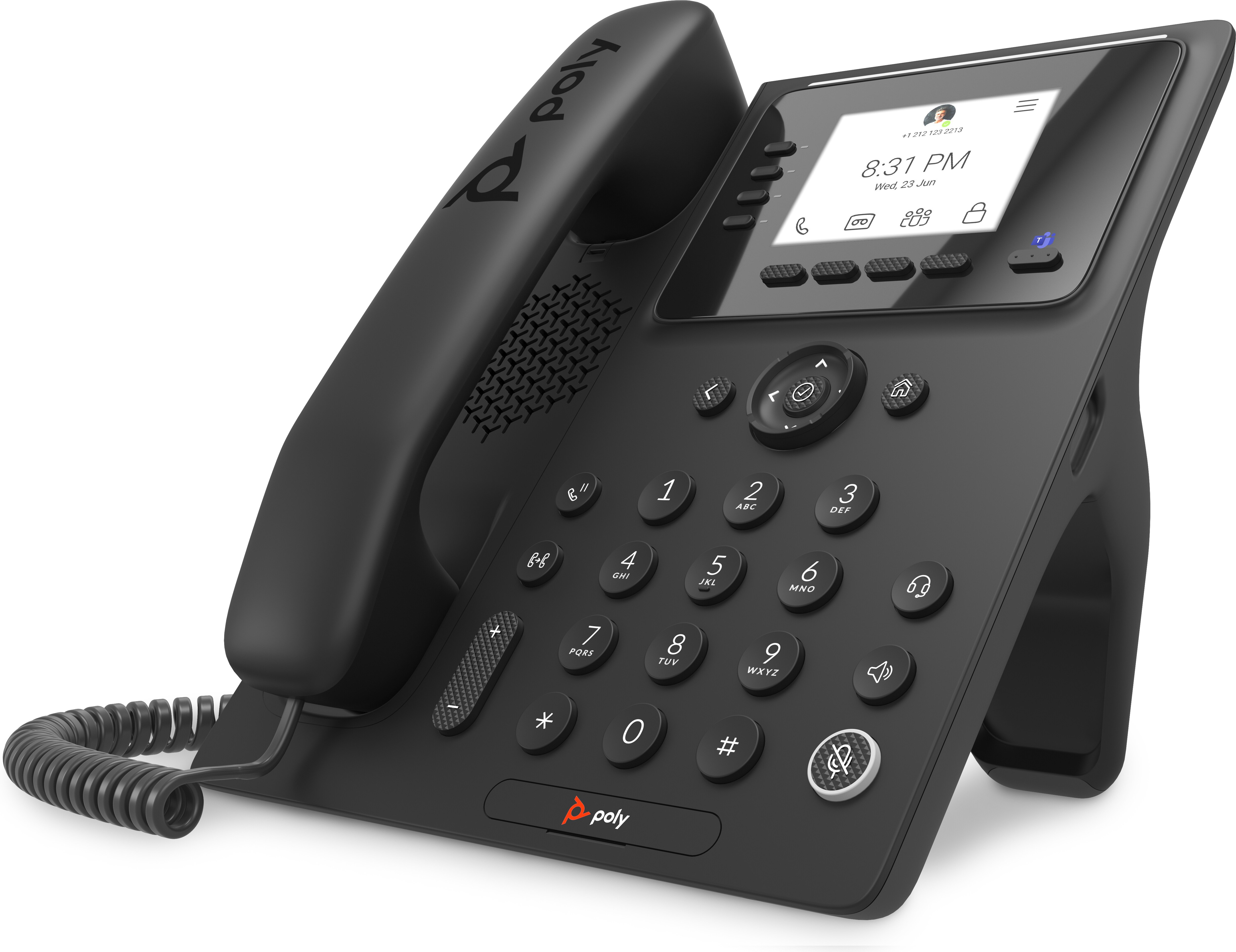 HP POLY Poly CCX 350 Business Media Phone for Microsoft Teams and PoE-enabled No