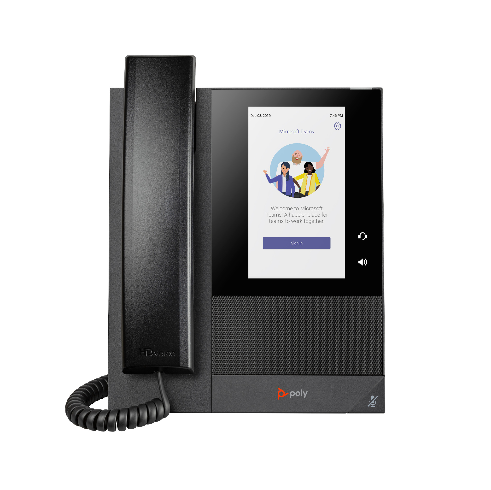 HP POLY Poly CCX 400 Business Media Phone for Microsoft Teams and PoE-enabled No