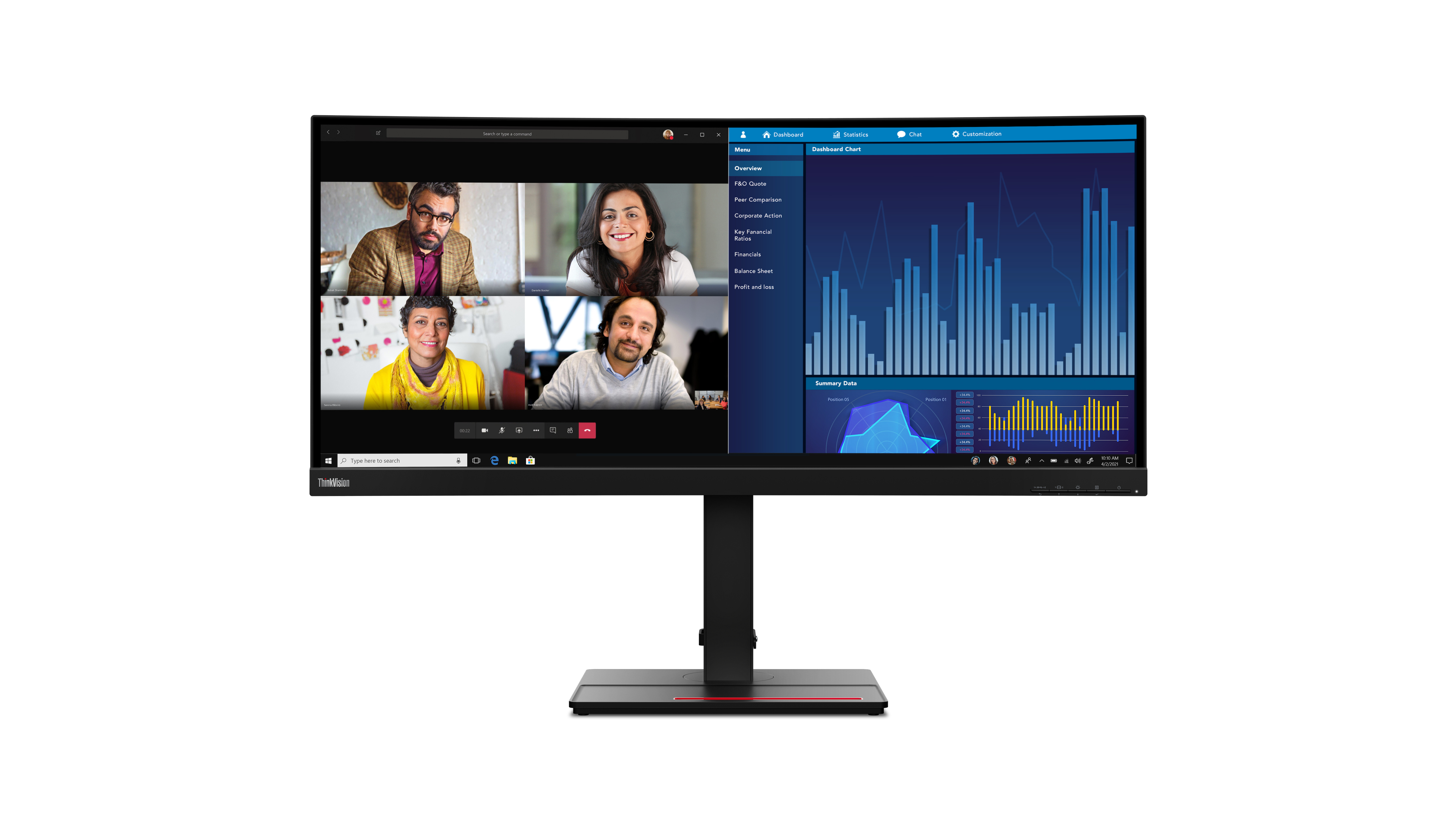 LENOVO Moniteur ThinkVision P34w-20 34,1