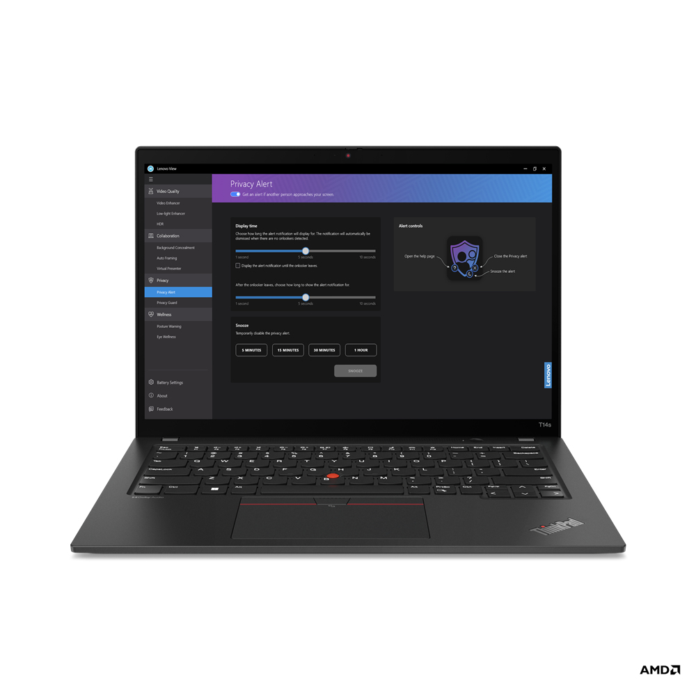 LENOVO Modèle du produit : ThinkPad T14s G4 AMD Ryzen 7 PRO 7840U 14p WUXGA 16Go 512Go SSD M.2 2280 PCIe AMD Radeon 780M W11P
