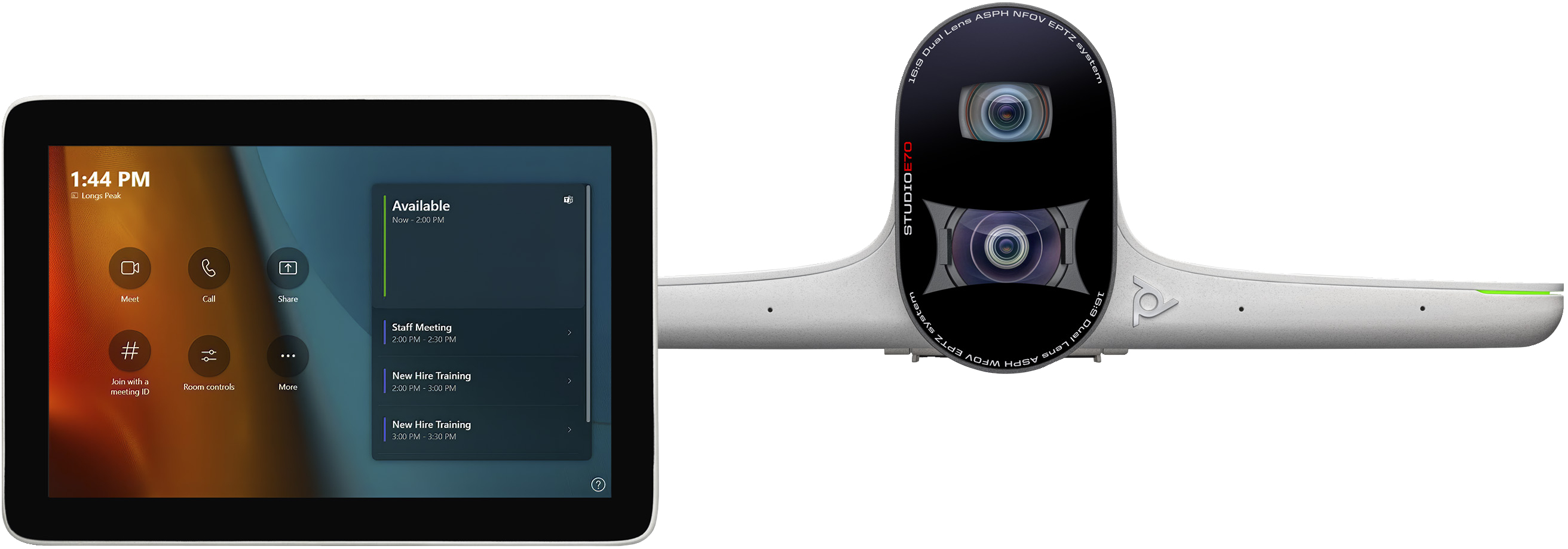HP POLY Poly Studio Large Room Kit for MS Teams: Studio E70 Smart Camera with GC8 (ABB)