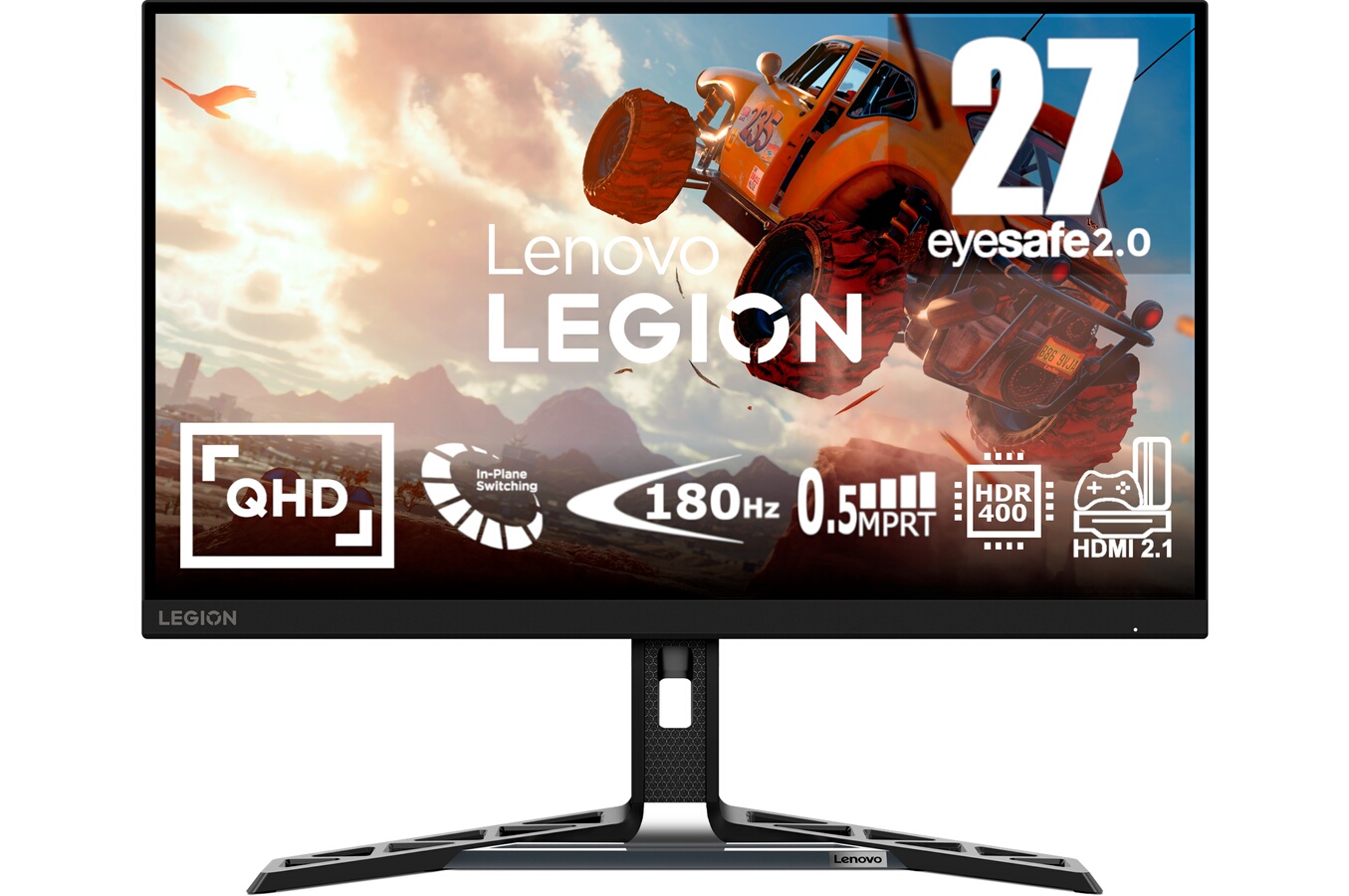 LENOVO LEGION R27qe 27'' QHD IPS 0.5MS MPRT 180HZ 450NITS REGLABLE HAUTEUR, INCLINABLE (TILT, SWIVEL, LIFT,PIVOT)