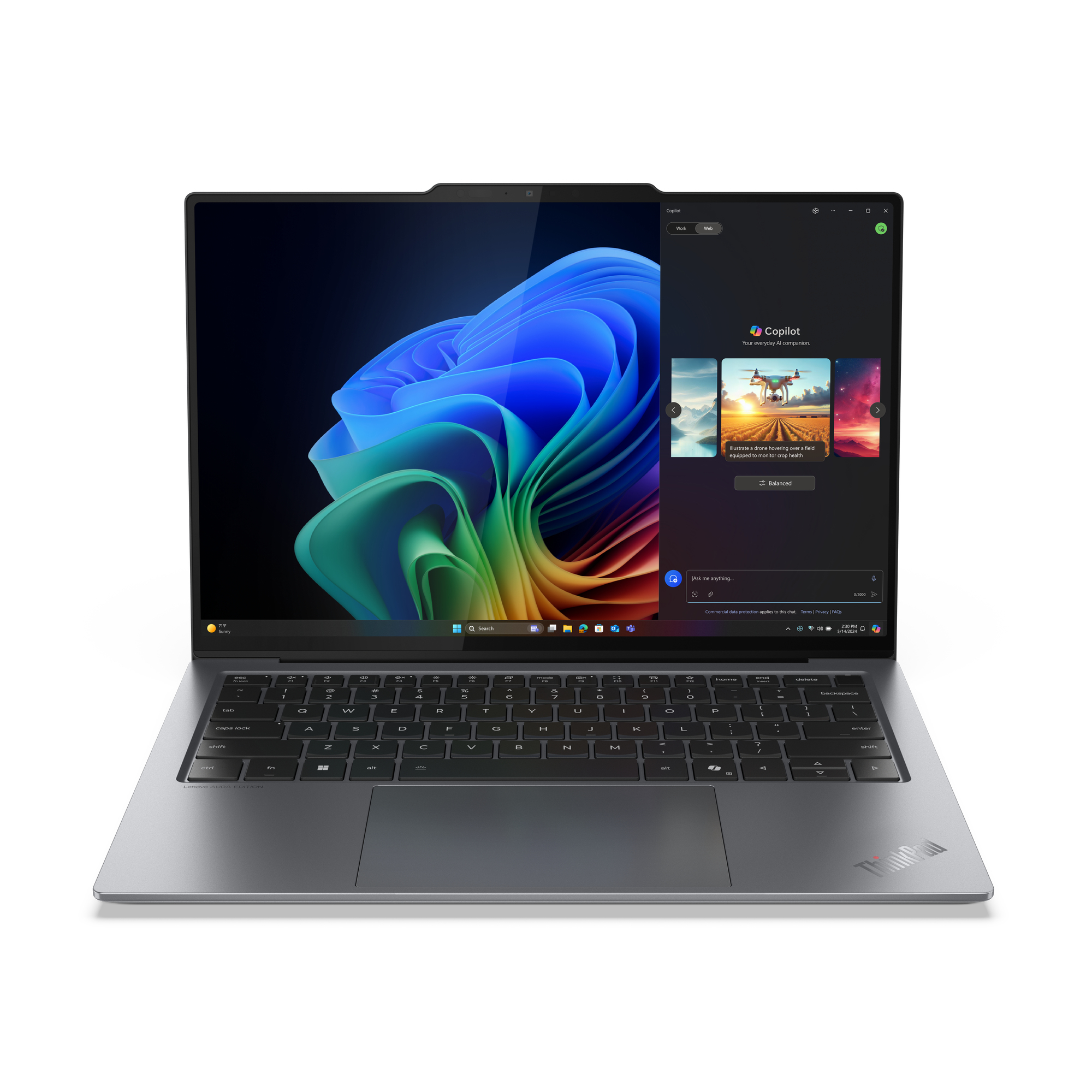 LENOVO Ordinateur Portable ThinkPad X9-14 G1 14 pouces Ultra 7 32 Go RAM 1 To SSD QWERTY