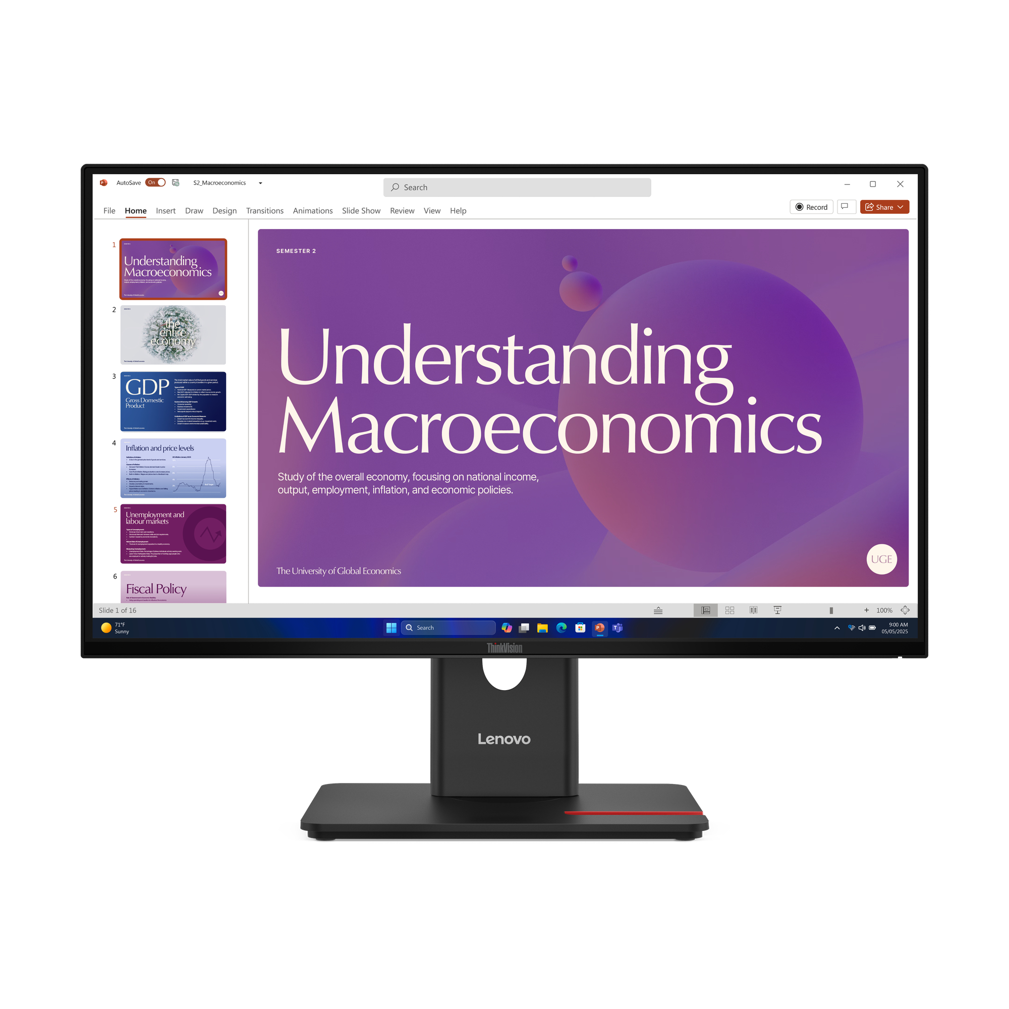 LENOVO ThinkVision T24D-40 23.8 inch Monitor