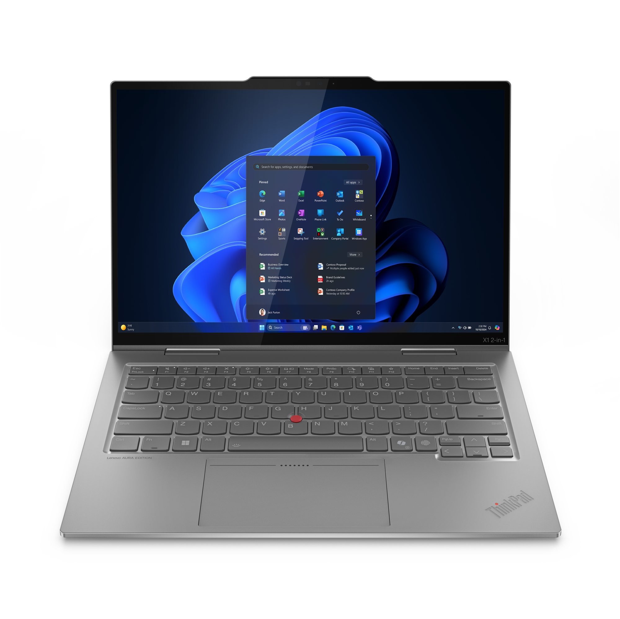 LENOVO PC Portable Hybride ThinkPad X1 2-en-1 Gen 10 14 pouces Tactile Intel Core Ultra 7 16 Go 512 Go SSD