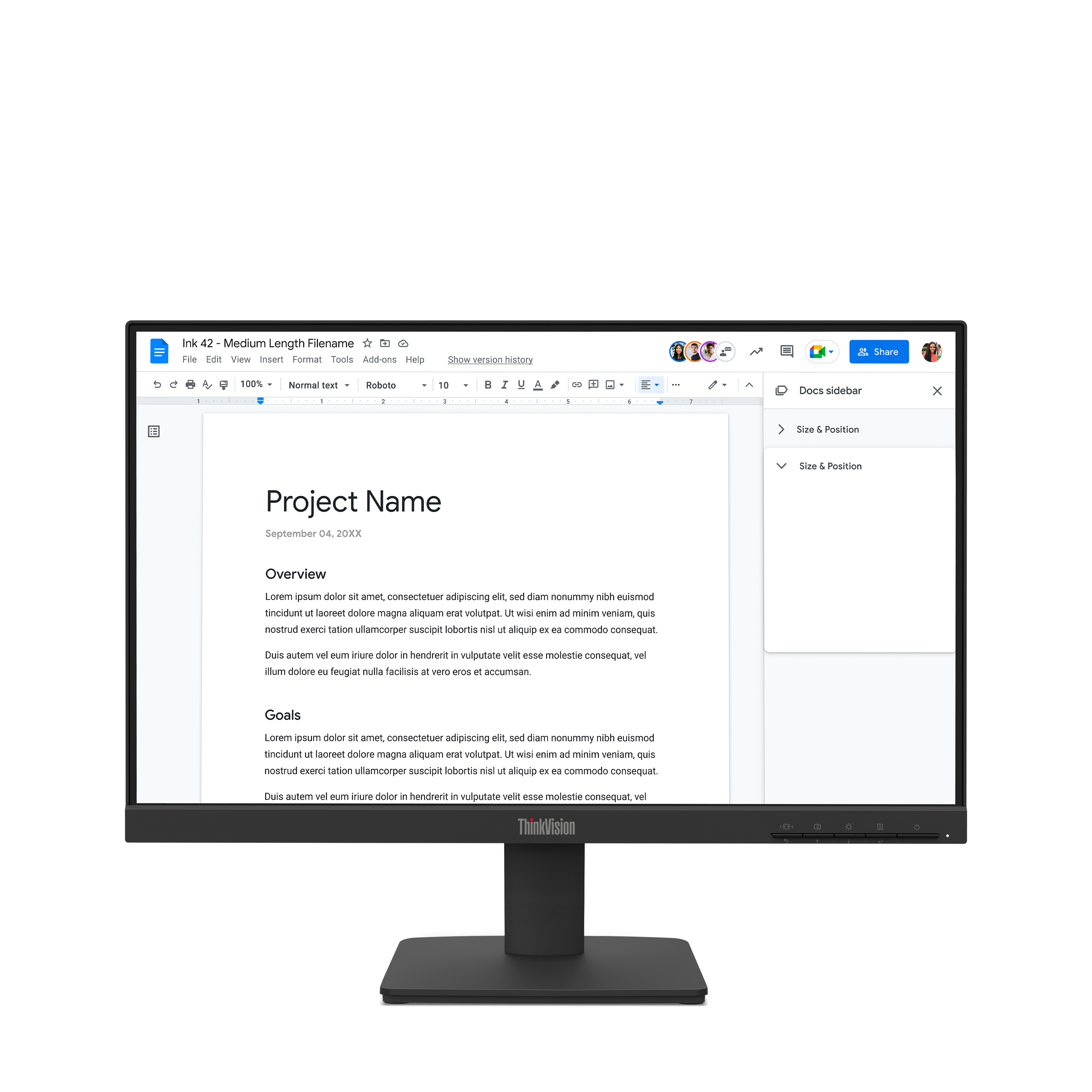 LENOVO ThinkVision S22-4e 21.5p FHD IPS 100Hz HDMI VGA