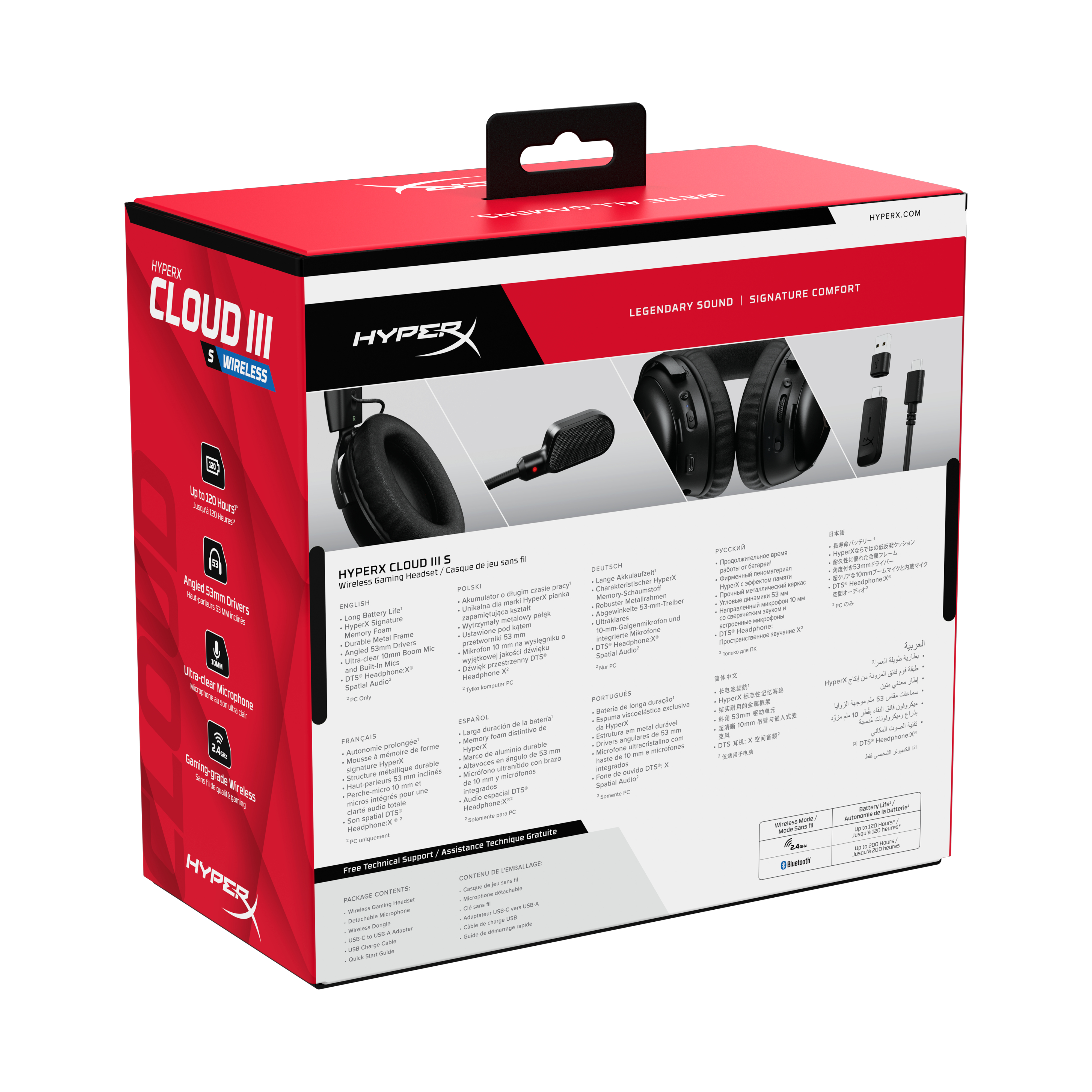 HP Cloud III S Wireless Black Gaming Headset