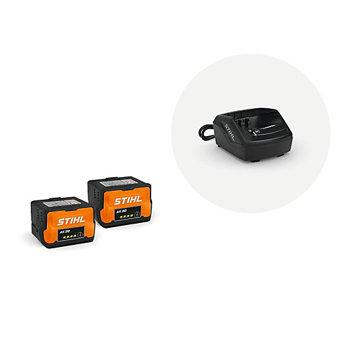 Stihl Starter kit 2 batteries 2Ah + chargeur AK 20 Plus