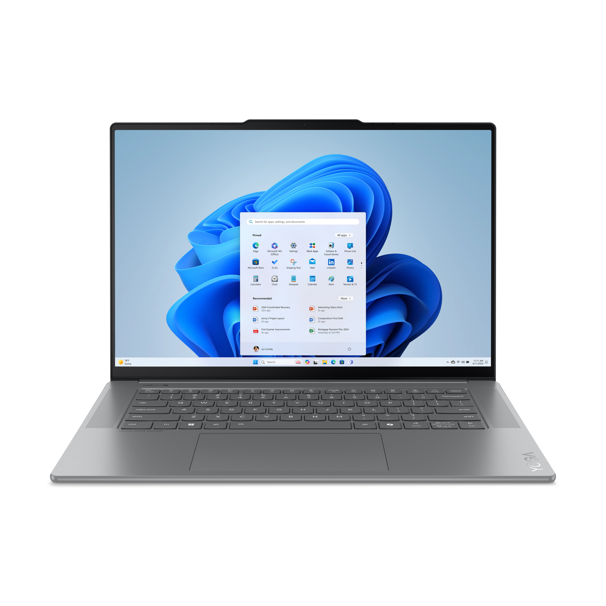 LENOVO PC Portable Yoga Slim 7 15.3 pouces OLED 2.8K Intel Core Ultra 7 32 Go RAM 1 To SSD
