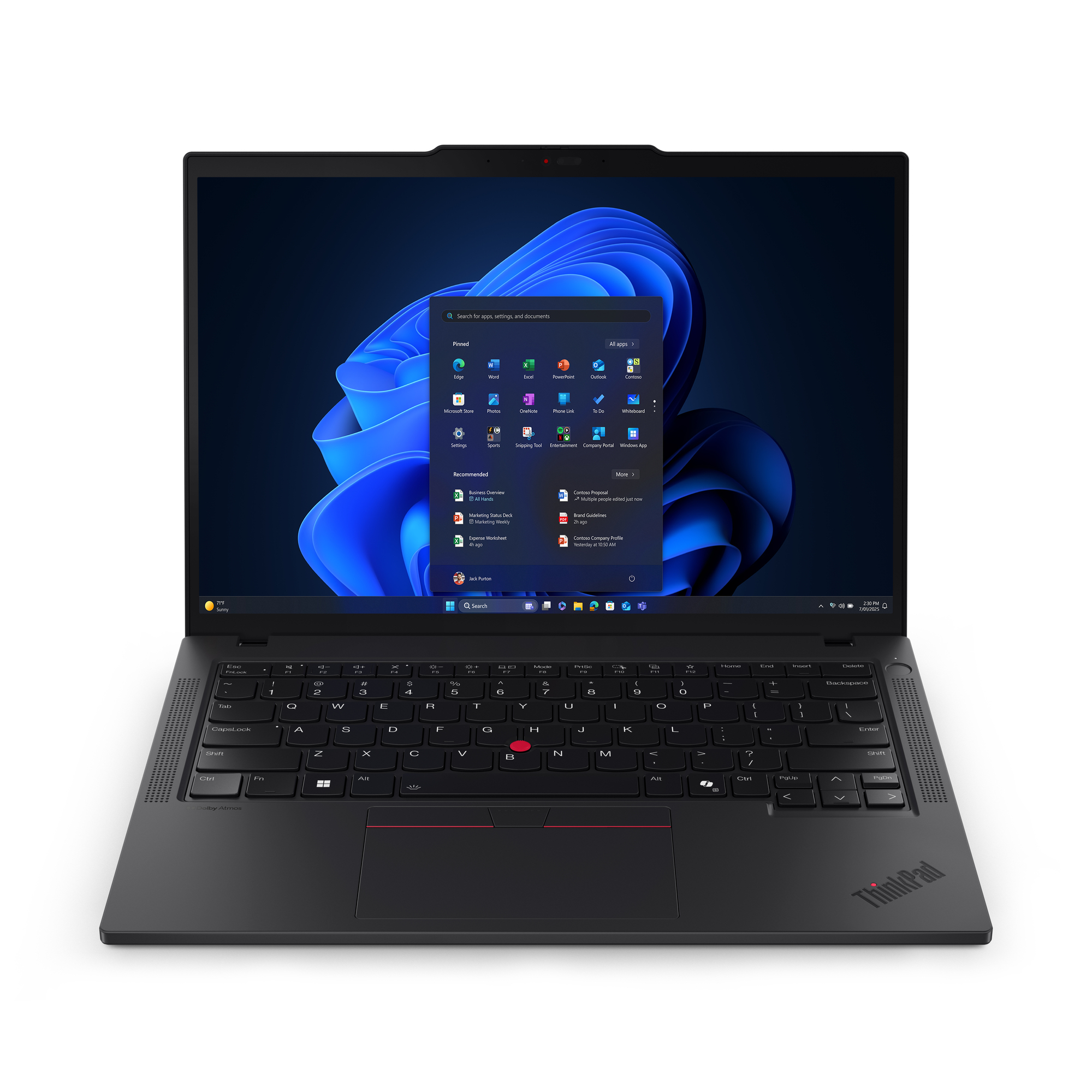 LENOVO Ordinateur Portable ThinkPad T14 G6 14 pouces Ultra 5 226V 16Go 512Go SSD WUXGA