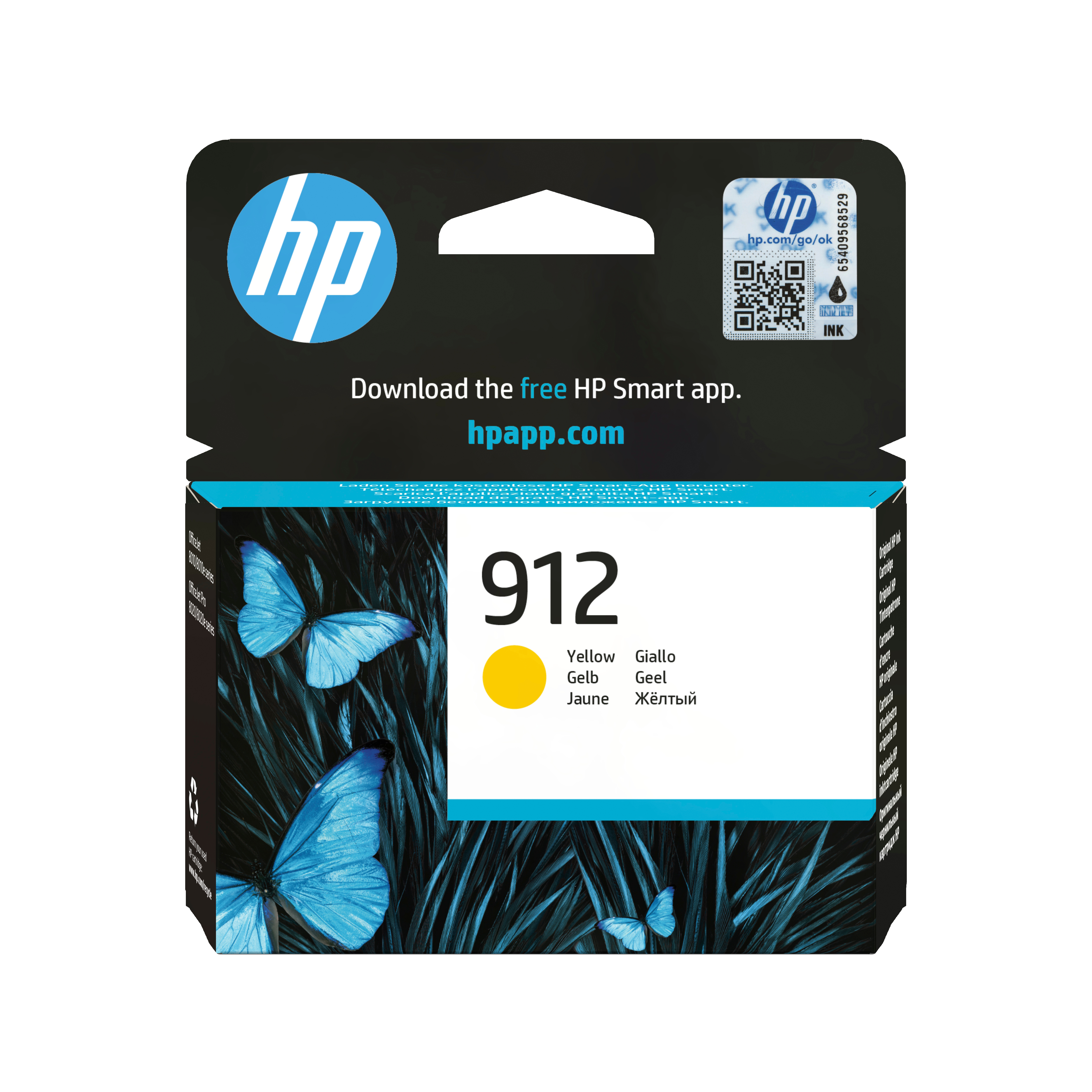 HP Cartouche d'Encre 912 Jaune Authentique