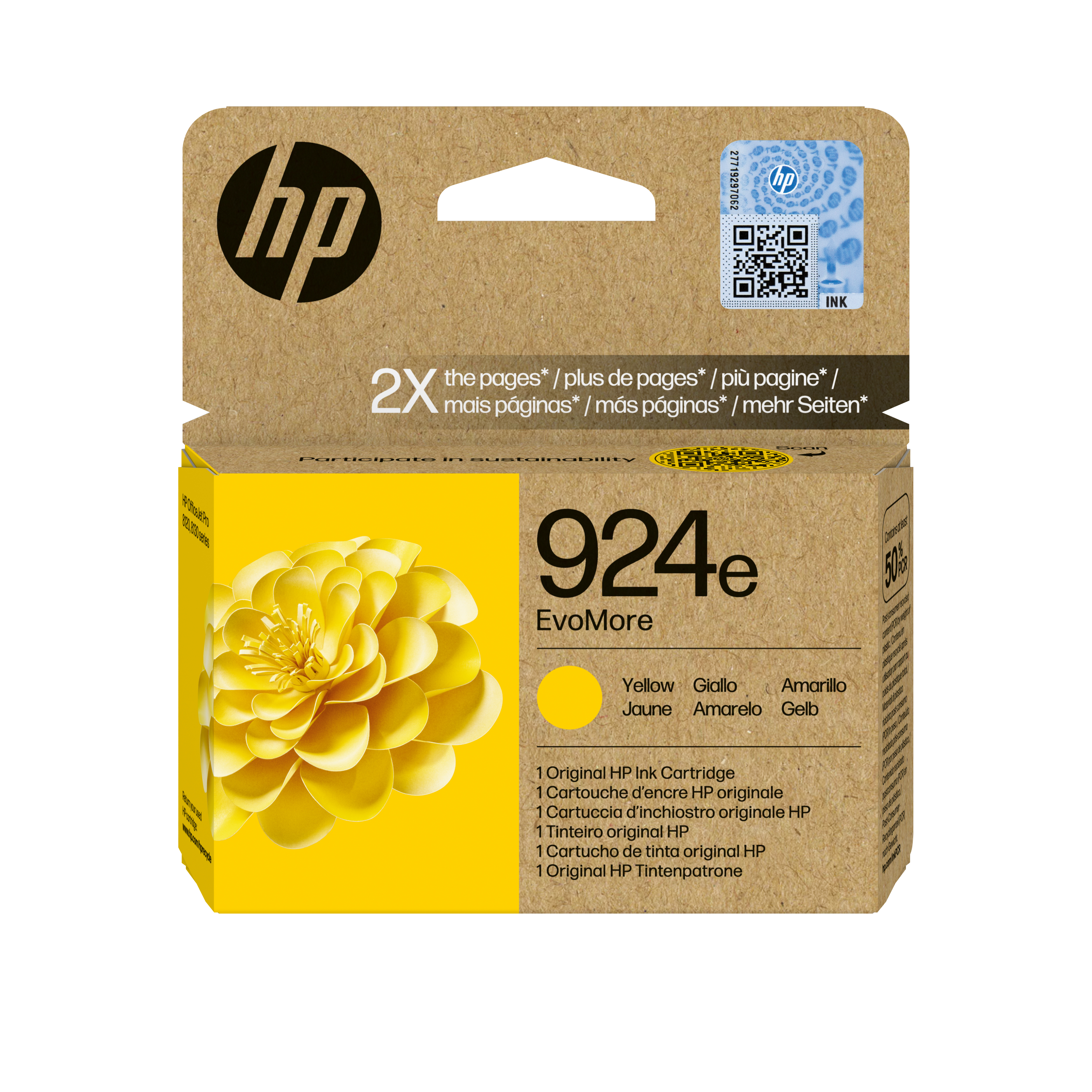 HP HP 924e EvoMore Yellow Original Ink Cartridge