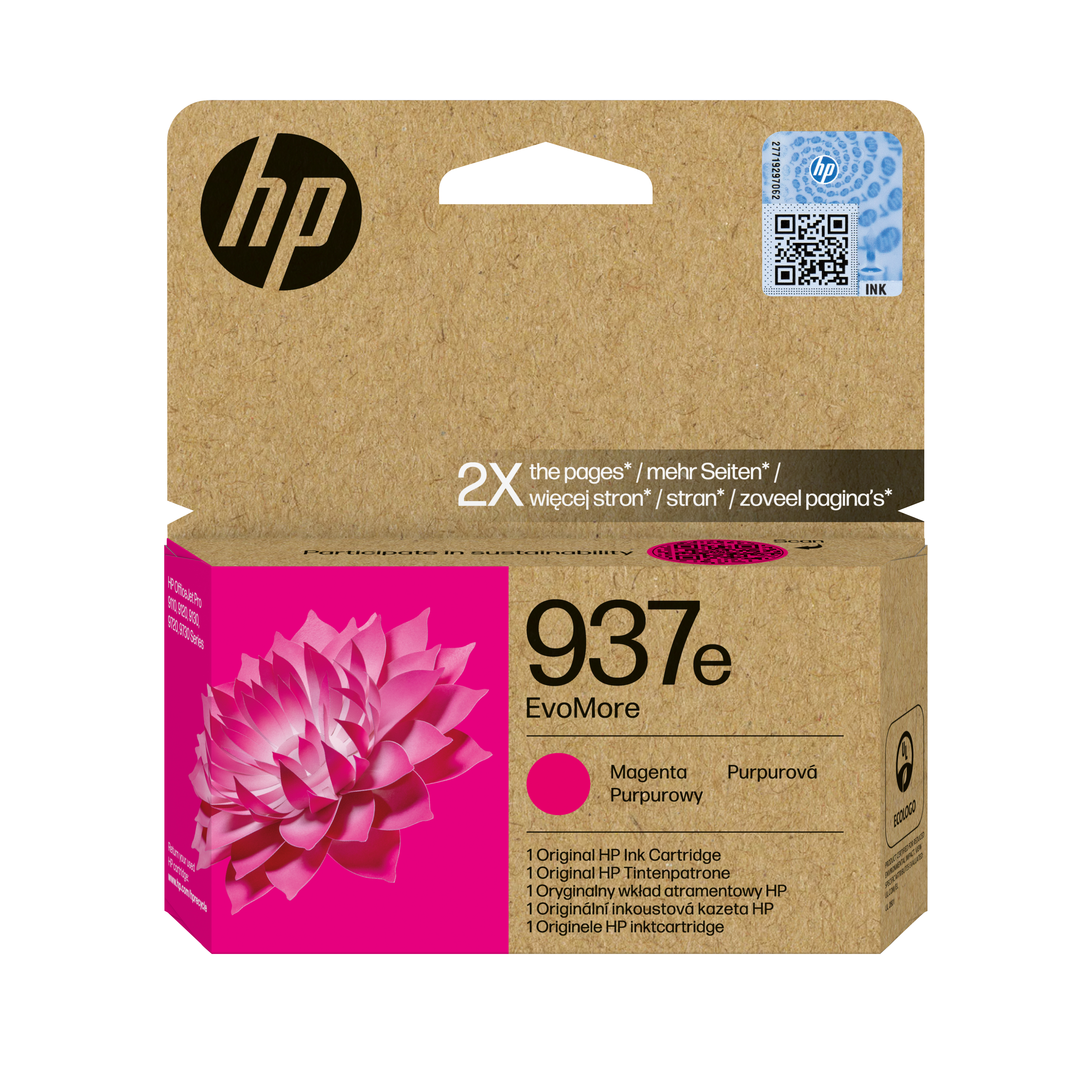 HP HP 937e EvoMore Magenta Original Ink Cartridge