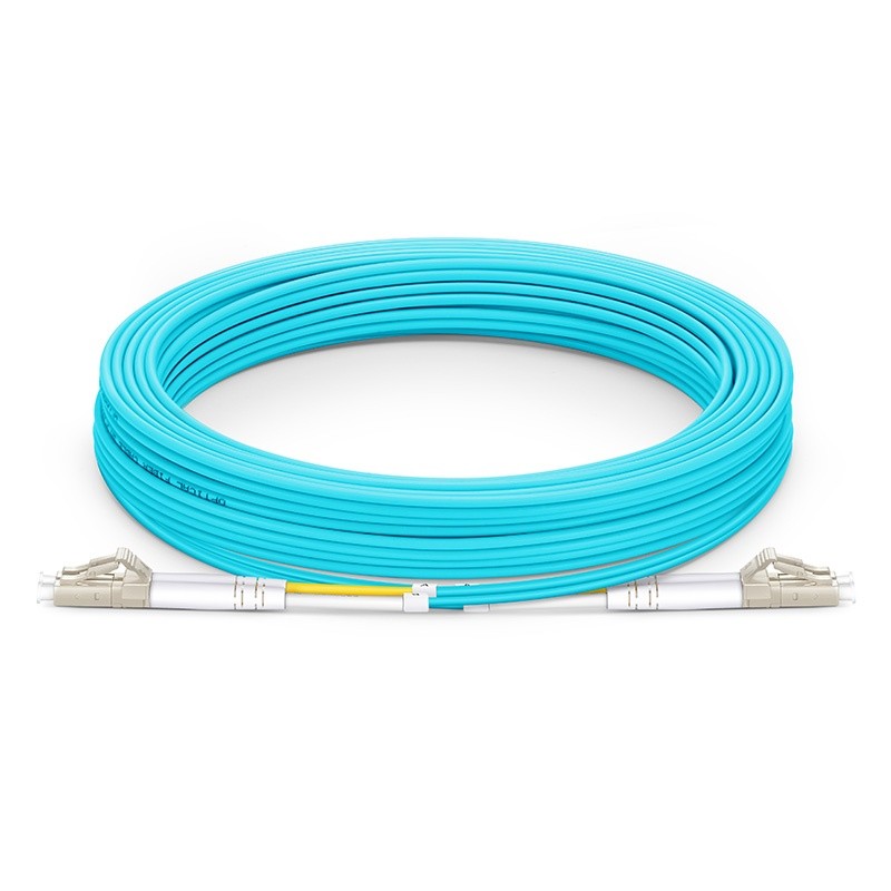 ekivalan Jarretière zip 2,0mm OM3 50/125 LC-UPC/ST-UPC LSZH aqua 2m