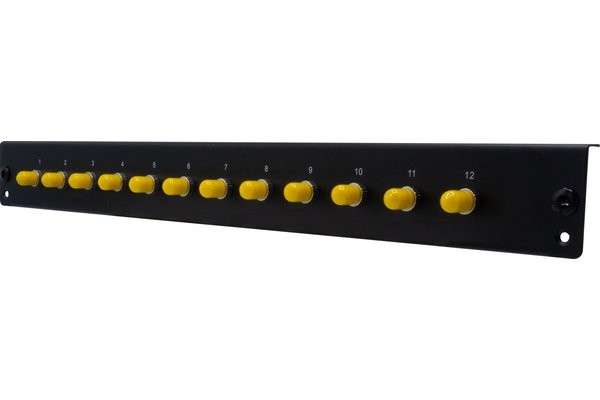 DEXLAN Façade équipée 12 ST MM pour tiroir optique 1U