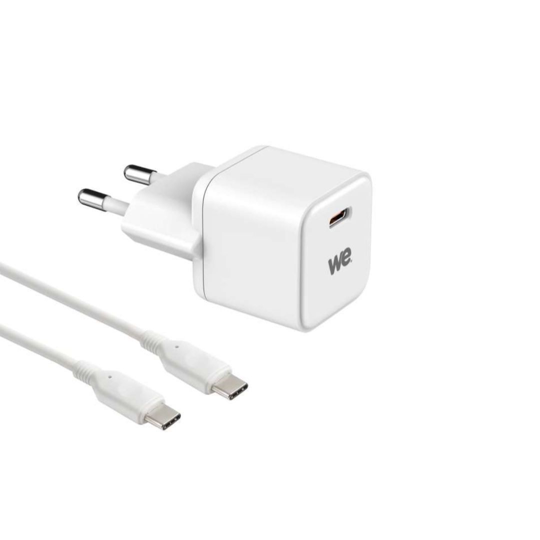 WE Bundle Chargeur GaN USB-C 20W + c ble USB-C/USB-C