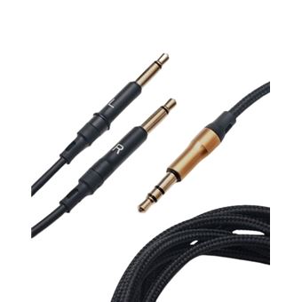 Meze Audio Cable d''origine 99 Classics Noir Or mono 3,5mm a 3,5mm Asymetrique